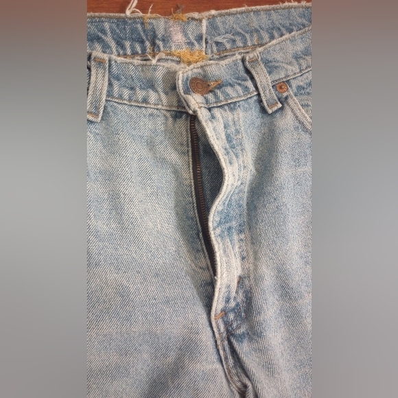 Old school Levi's Zip Fly (not new stretch denim), light blue. - Picture 3 of 5
